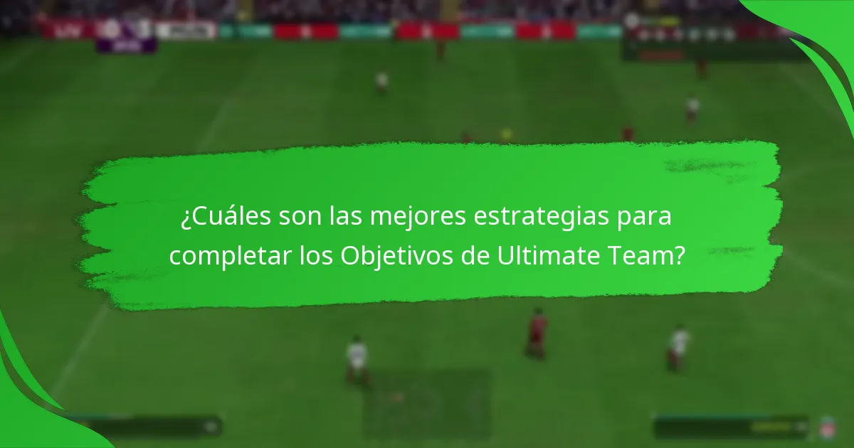 ¿Cómo hacer un seguimiento del progreso en los Objetivos de Ultimate Team?
