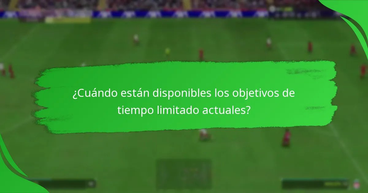 ¿Qué recompensas pueden ganar los jugadores de los objetivos de tiempo limitado?