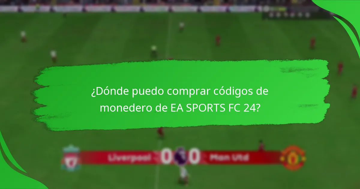 ¿Cómo puedo canjear códigos de monedero de EA SPORTS FC 24?